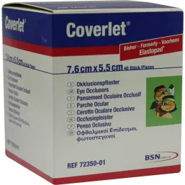 COVERLET Okluzijski obliž 55x76 mm, 40 kos