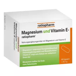 MAGNESIUM UND VITAMIN E-ratiopharm kapsule, 60 kos