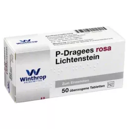 P DRAGEES roza, 50 kom