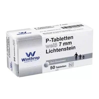 P TABLETTEN bela razdalja 7 mm, 50 kos P TABLETTEN bela razdalja 7 mm, 50 kos