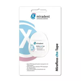MIRADENT Zobna nitka Mirafloss Tape CHX 20 m, 1 kos