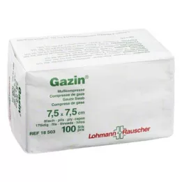 GAZIN Gaza 7,5x7,5 cm nesterilna 8-smerna, 100 kom