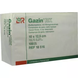 GAZIN Gaza komp. 10x12,5 cm nesterilna 12-kratna RK, 100 kos