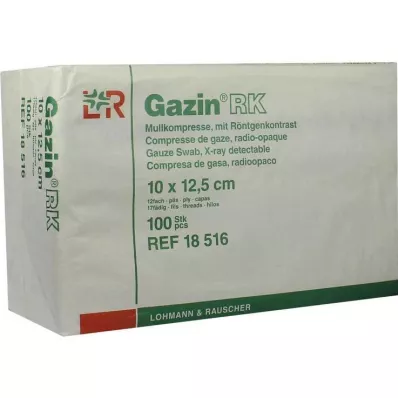 GAZIN Gaza komp. 10x12,5 cm nesterilna 12-kratna RK, 100 kos GAZIN Gaza komp. 10x12,5 cm nesterilna 12-kratna RK, 100 kos