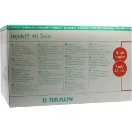 INJEKT Solo insulinsko pršilo 1 ml U40, 100X1 ml