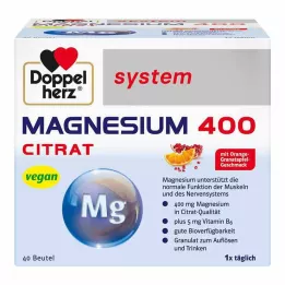 DOPPELHERZ Magnezij 400 Citratni sistem Granule, 40 kos