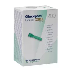 GLUCOJECT Lancete PLUS 33 G, 200 kos