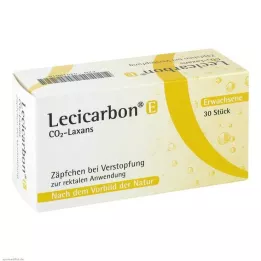 LECICARBON E CO2 Laxans svečke za odrasle, 30 kos