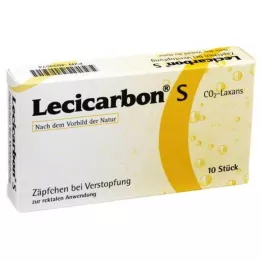 LECICARBON S CO2 Laxans svečke, 10 kos
