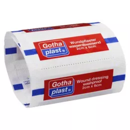 GOTHAPLAST Vodotesna obloga za rane 2x6 cm, 1 kos