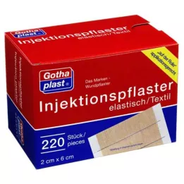 GOTHAPLAST Injekcijski obliž 2x6 cm, 220 kos