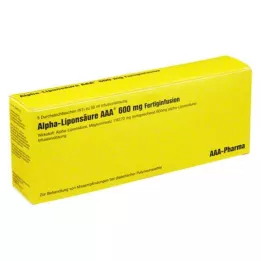 ALPHA LIPONSÄURE AAA 600 mg viale za injiciranje, 5X50 ml