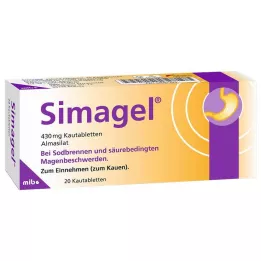 SIMAGEL Žvečljive tablete, 20 kom