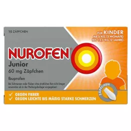 NUROFEN Junior 60 mg svečke, 10 kos