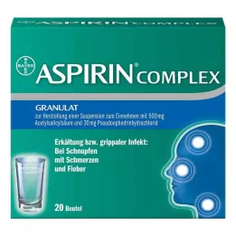 ASPIRIN COMPLEX Btl.m.Gran.z.Herst.e.Susp.z.Einn., 20 kosov
