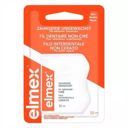 ELMEX Zobna nitka nepovoščena z amin fluoridom, 50 m