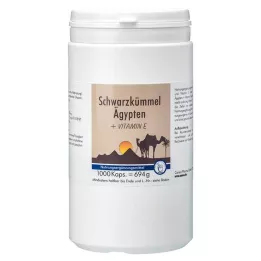 SCHWARZKÜMMEL ÄGYPTEN+E kapsule, 1000 kos