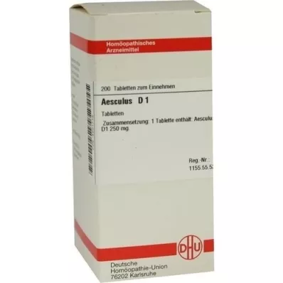 AESCULUS D 1 tableta, 200 kos