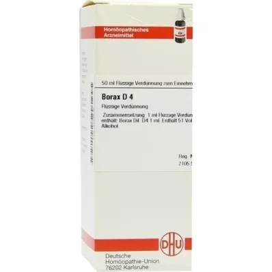 BORAX D 4 razredčitev, 50 ml BORAX D 4 razredčitev, 50 ml