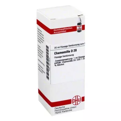 CHAMOMILLA D 20 Razredčitev, 20 ml