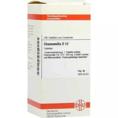 CHAMOMILLA D 12 tablet, 200 kos