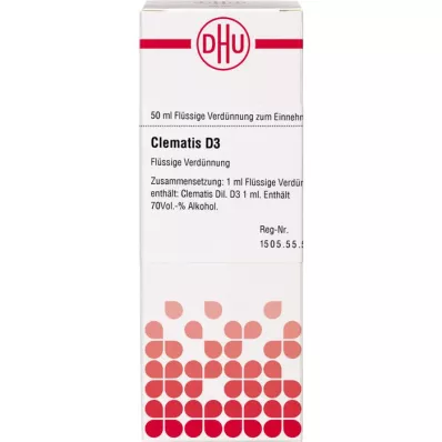 CLEMATIS D 3 Razredčitev, 50 ml CLEMATIS D 3 Razredčitev, 50 ml