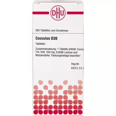 COCCULUS D 30 tablet, 200 kos COCCULUS D 30 tablet, 200 kos