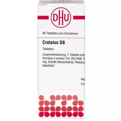 CROTALUS D 8 tablet, 80 ur CROTALUS D 8 tablet, 80 ur