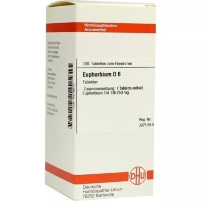 EUPHORBIUM D 6 tablet, 200 kos EUPHORBIUM D 6 tablet, 200 kos