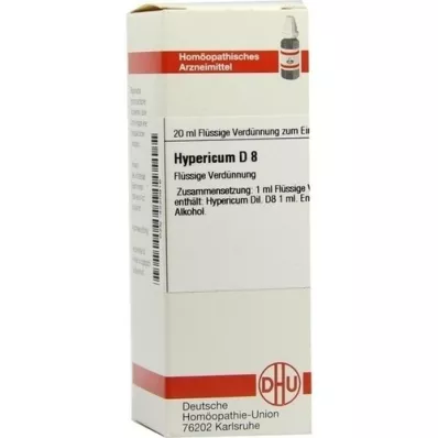 HYPERICUM D 8 Razredčitev, 20 ml HYPERICUM D 8 Razredčitev, 20 ml