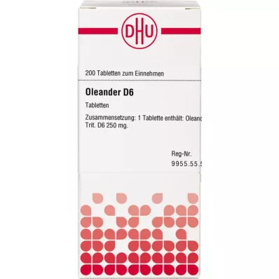 OLEANDER D 6 tablet, 200 kos OLEANDER D 6 tablet, 200 kos