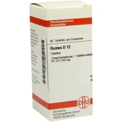RUMEX D 12 tablet, 80 kos RUMEX D 12 tablet, 80 kos
