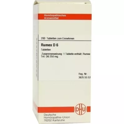 RUMEX D 6 tablet, 200 kos