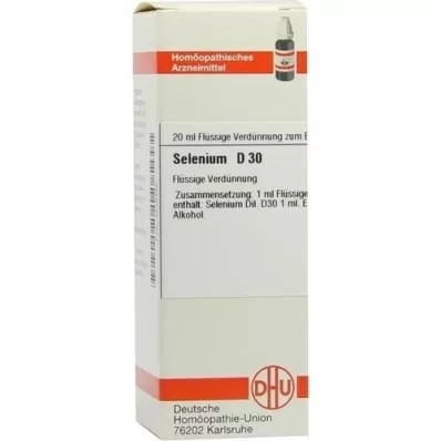 SELENIUM D 30 Razredčitev, 20 ml SELENIUM D 30 Razredčitev, 20 ml
