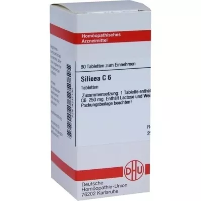 SILICEA C 6 tablet, 80 kos SILICEA C 6 tablet, 80 kos