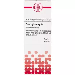 PANAX GINSENG D 4 razredčitev, 50 ml