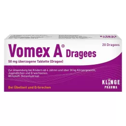 VOMEX A Dražeji 50 mg obložene tablete, 20 kos