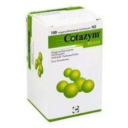 COTAZYM 20.000 pelet gastrorezistentne kapsule, 100 kos