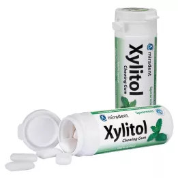 MIRADENT Xylitol žvečilni gumi Spearmint, 30 kos