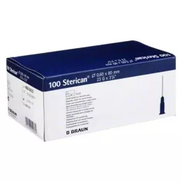 STERICAN Kanile 23 Gx3 1/5 0,6x80 mm, 100 kos