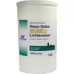 HEPA SALBE 30.000 IU Lichtenstein, 1000 g