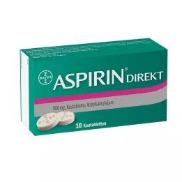 ASPIRIN Žvečljive tablete Direkt, 10 kos