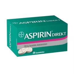 ASPIRIN Žvečljive tablete Direct, 20 kos