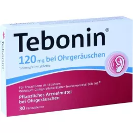 TEBONIN 120 mg proti zvenenju v ušesih filmsko obložene tablete, 30 kos