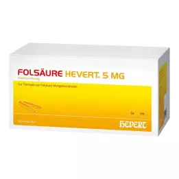 FOLSÄURE HEVERT 5 mg ampule, 100 kos