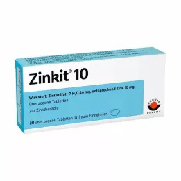 ZINKIT 10 obloženih tablet, 20 kos