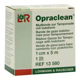 OPRACLEAN Gaza povoj za tampon z jodoformom 1 cm x 5 m, 1 kos