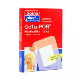 GOTA-POR Obliž za rane 5x7,2 cm sterilen, 1 kos