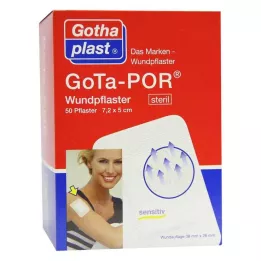 GOTA-POR Obliž za rane 5x7,2 cm sterilen, 50 kom