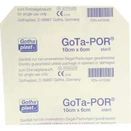 Gota-Por obliž za rane sterilni 60x100 mm, 1 kos